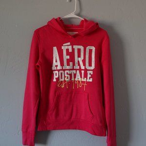 Aeropostale Pullover Hoodie Pink Womens Medium